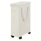 65L Laundry Basket with Wheels Lid Handle Foldable Dirty Clothes Basket for Home Dorm