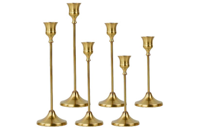 6PCS Vintage Candlestick Holders Set for Wedding Dinner Party Home Decoration