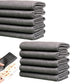 Microfiber Cleaning Cloth Pad of 10 Streak-Free Towel for Glass Kitchen and Home