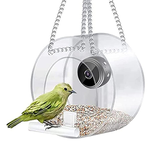 Smart Bird Feeder with 1080P WiFi Connection Camera for Closeup Shots