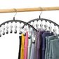 2 Pack Space-Saving 10-Clip Yoga Pants Hangers Closet Organizer for Leggings Skirts and More