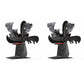 2Pcs 4 Blade Warmer Self-Powered Fireplace Stove Fan