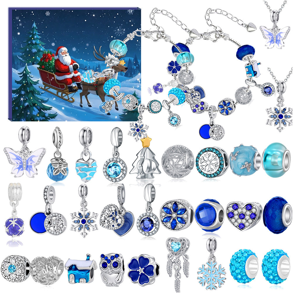 Advent Calendar Charm Bracelets 2025 for Girls DIY Bracelets Jewelry Making Kit