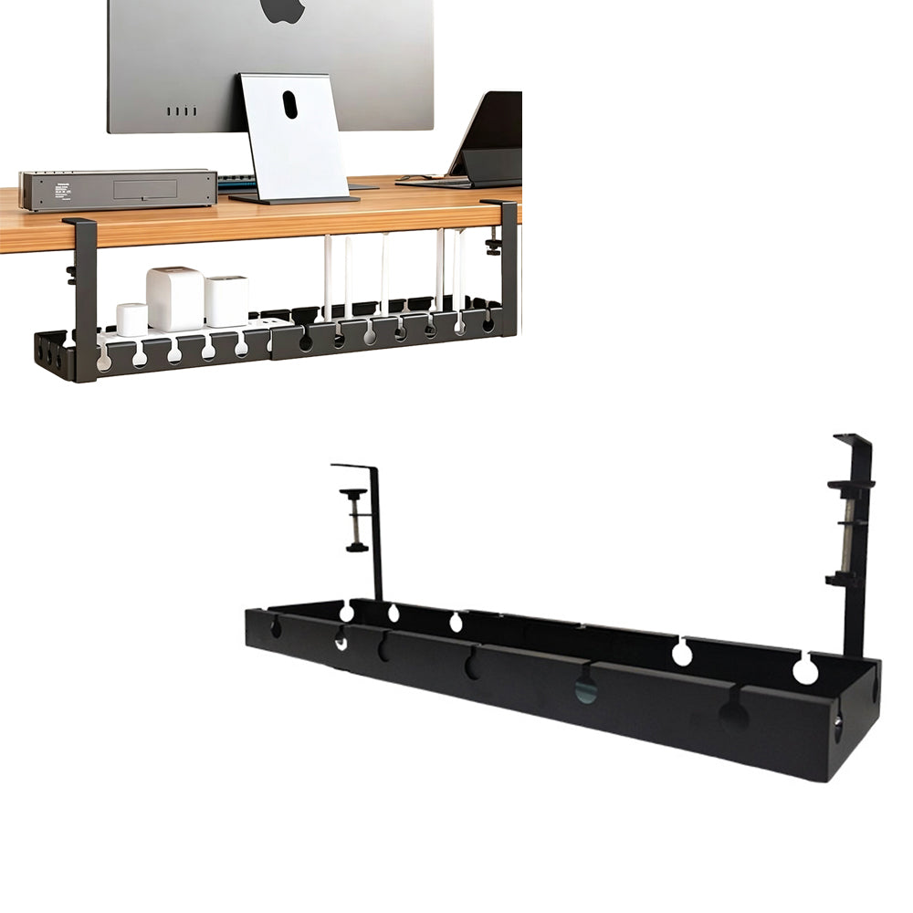 Expandable Under Desk Cable Management Tray Wire Storage Basket Rack