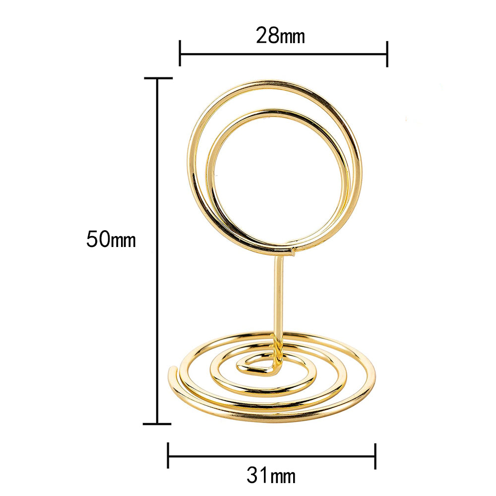 60Pcs Table Card Clip Stand for Party Wedding Decor- Silver and Gold
