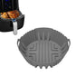 Silicone Round Baking Tray Pot with Handle for Air Fryer