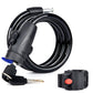 Anti-theft Security Bike Cable Lock Bicycle Lock With Bracket And 2pcs Keys