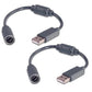 2 USB Breakaway Adapter Cables Compatible with Xbox 360 Wired Controllers