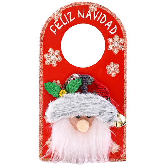 Vintage Merry Christmas Door Knob Hanger-Santa