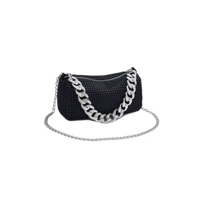 Women Allover Rhinestone Mini Crossbody Bag