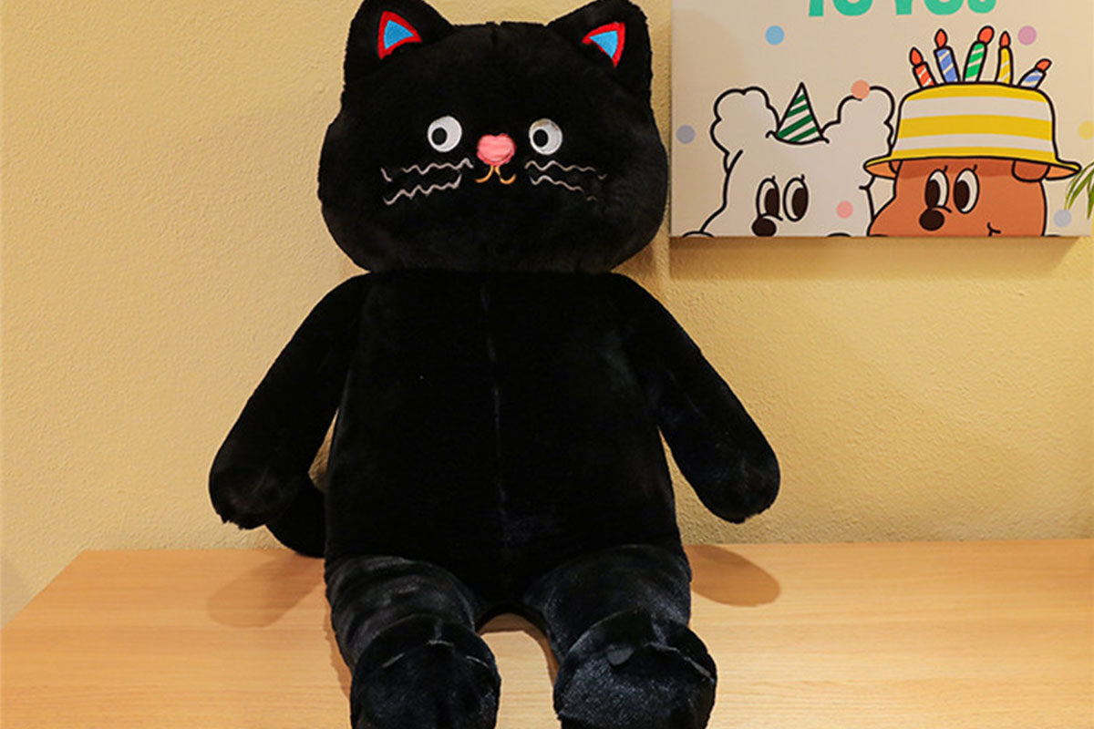 Cuddle Spotted Cat Plush Stuffed Toy Couple Cat Doll Couple Gift Polka Dot Cat Doll