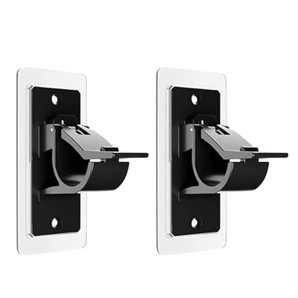 Curtain Rod Brackets Self Adhesive No Drill Transparent Invisible Holders for Curtains Towels