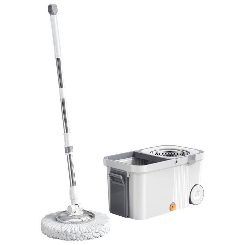 Household Spin Mop with Detachable Bucket and Hands-Free Cleaning System