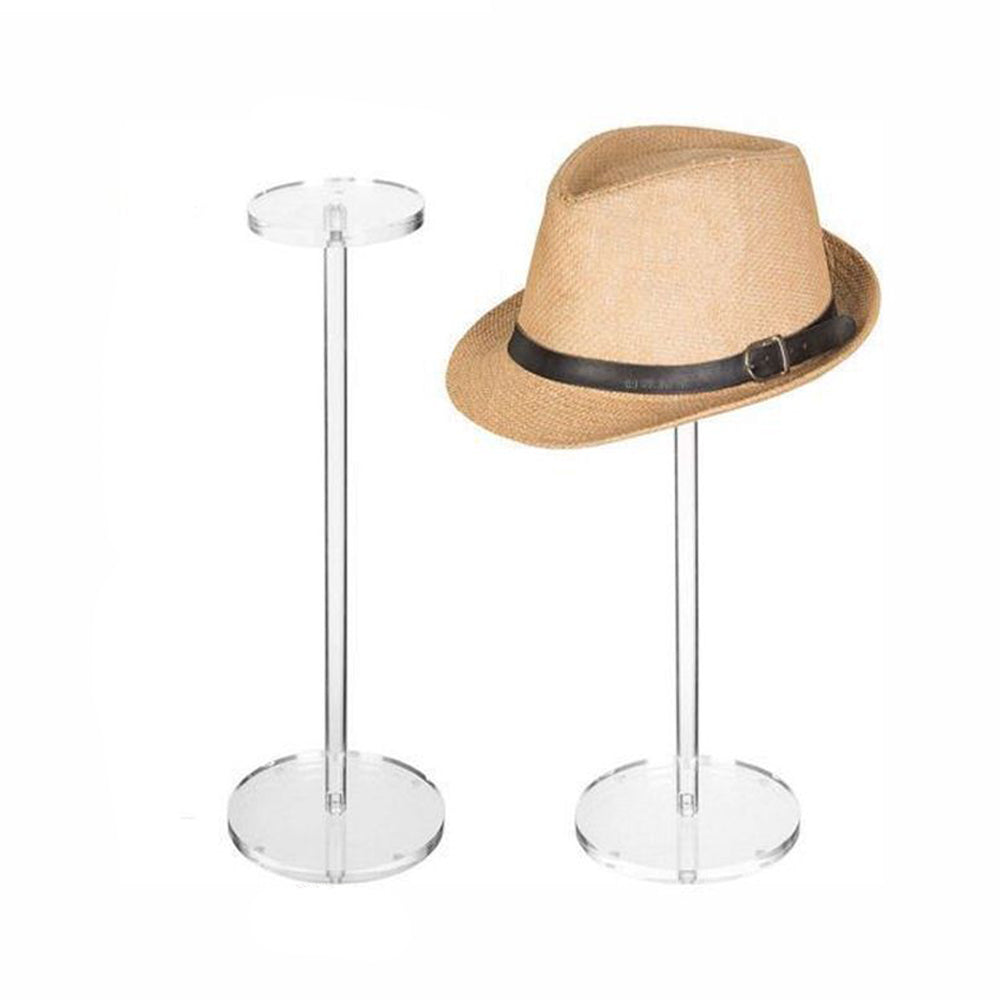Clear Acrylic Hat Stand Display Rack for Wig Helmet