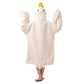 Cartoon Goose Hoodie Blanket Oversized Fleece Onesie for Sleep Lounging and Party-Style 1