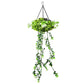 Solar Hanging Light with Artificial Green Vine Garden Decor Outdoor Hanging Solar Lamp Fake Trailing Plant Light for Patio Balcony
