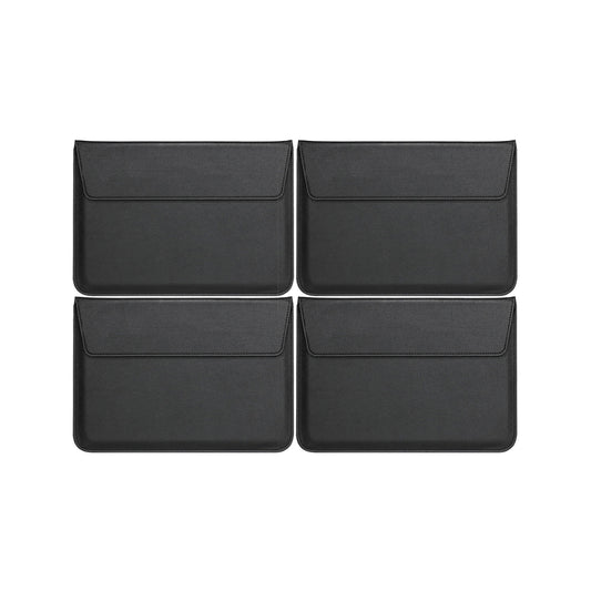 4Pcs PU Leather Sleeve Case Laptop Bag with Stand for Macbook 11 13 15 inches