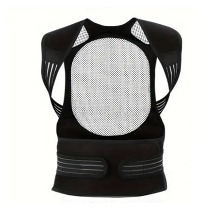 Magnetic Self-Heating Lower Back Support Brace for Therapy Pain Relief