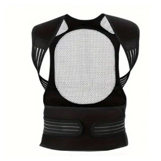 Magnetic Self-Heating Lower Back Support Brace for Therapy Pain Relief