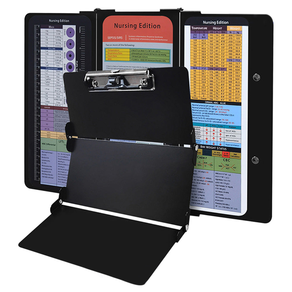 Aluminum Folding Clipboard - Portable Writing Board with Pen Holder