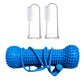Durable Rubber Bone Dog Chew Toy with 2 Toothbrushes for Training & Solo Play