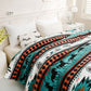 Geometry Pattern Travel Couch Bed Plush Blanket