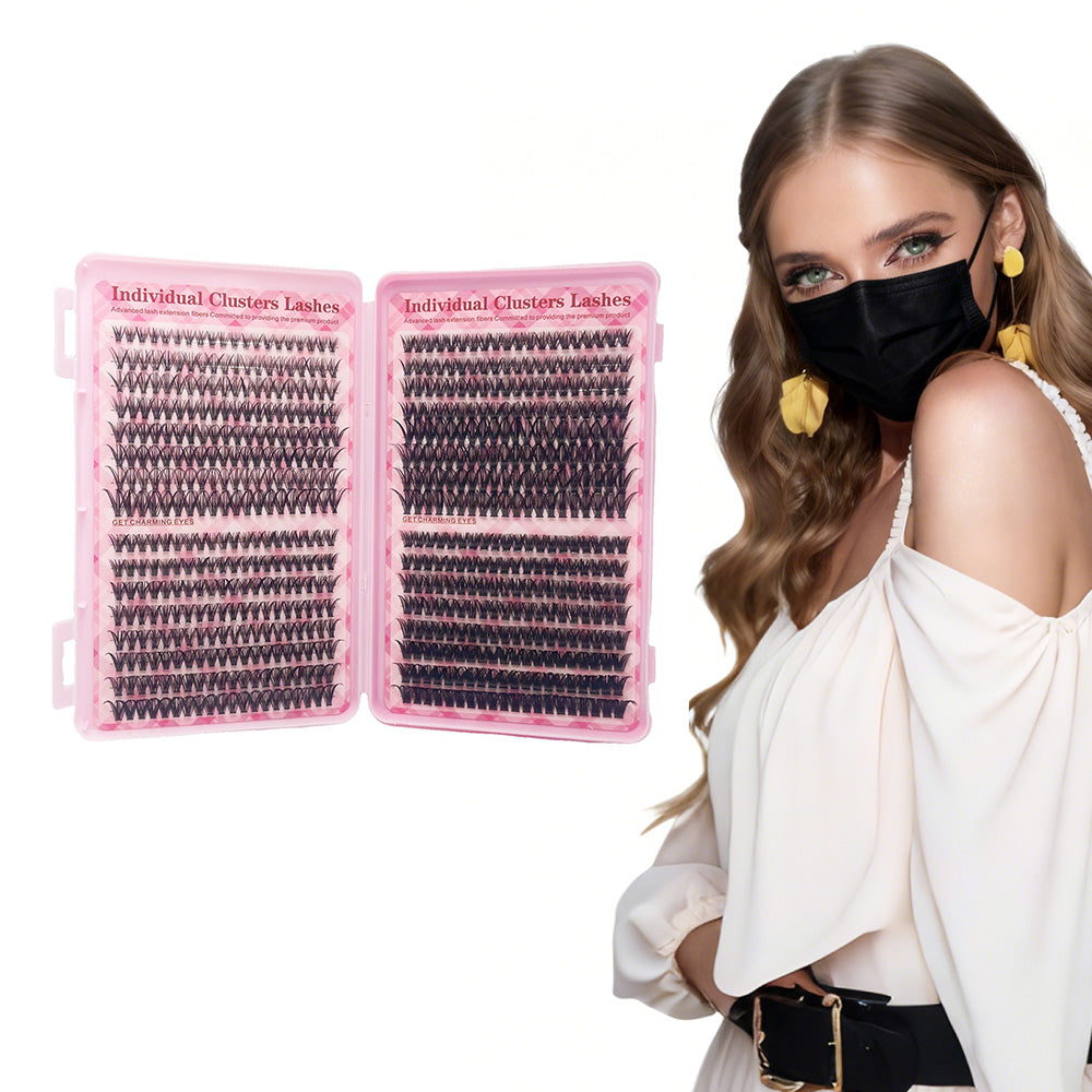 640Pcs Eyelashes Eye Lashes Natural Long Makeup False Eyelashes