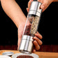 2 in 1 Stainless Steel Manual Salt and Pepper Grinder Adjustable Spice Mill for Kitchen