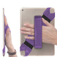 360 Degree Rotating PU Leather Hand Strap Holder Stand for Tablets