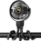 Portable Octopus Stroller Fan with Digital Display and 3 Speed Settings
