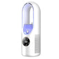 Desk Bladeless Fan with Humidifier USB-Powered Portable Air Conditioner Fan with LED Display
