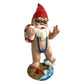 Surfing Gnome Statue Decor for Garden