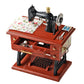 Retro Sewing Machine Music Box with Drawer Storage Desktop Decorative