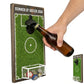 Soccer Field Wall Mounted Bottle Opener with Goal Net Cap Catcher Football Themed Beer Cap Opener