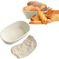 Oval Sourdough Banneton Bread Dough Proofing Basket with Liner