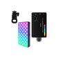 RGB Dimmable Video Light Adjustable Fill Light for Vlog and Live Streaming