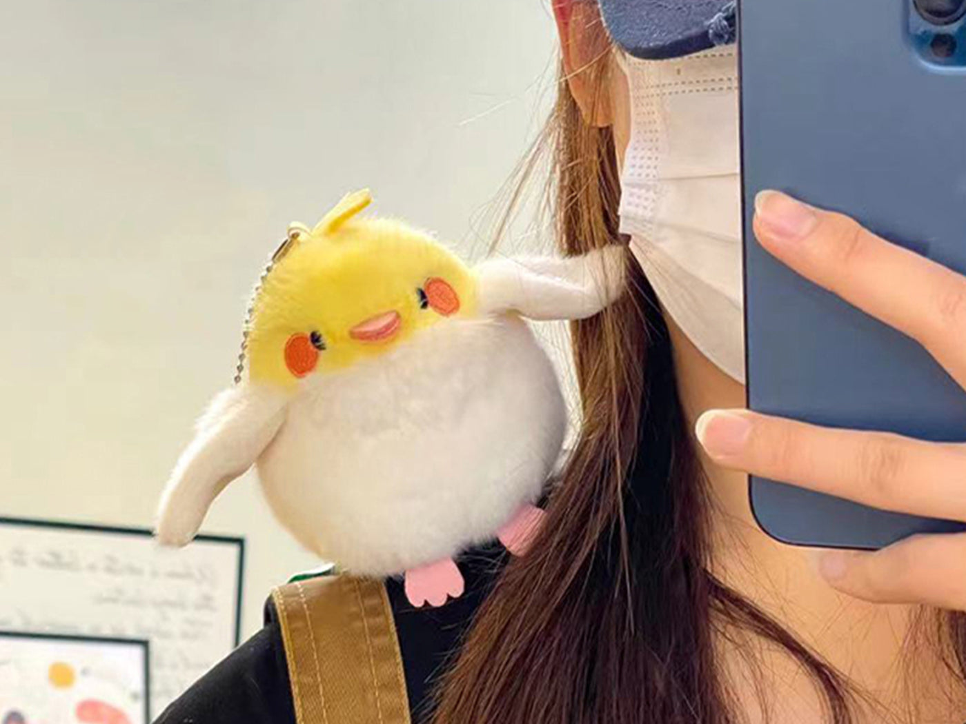 Stuffed Bird Plush Toy Shoulder Riding Magnet Toy Costume Accessories