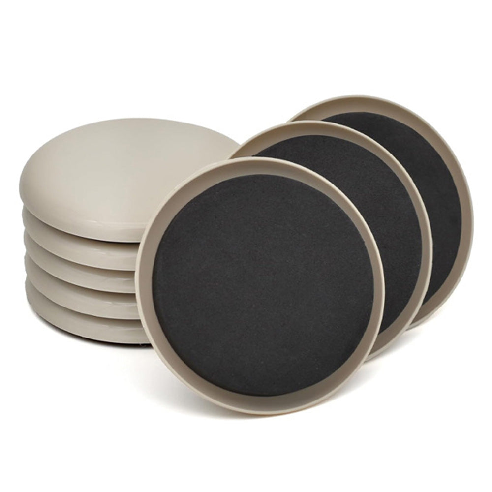 8 Piece Furniture Sliders Reusable Pads for Hardwood Floors and Carpet