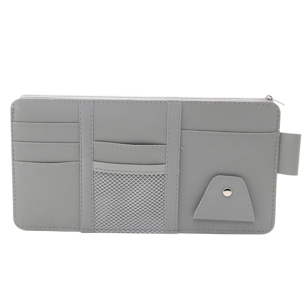 Car Sun Visor Organizer Driver License Sunglasses Holder Pocket
