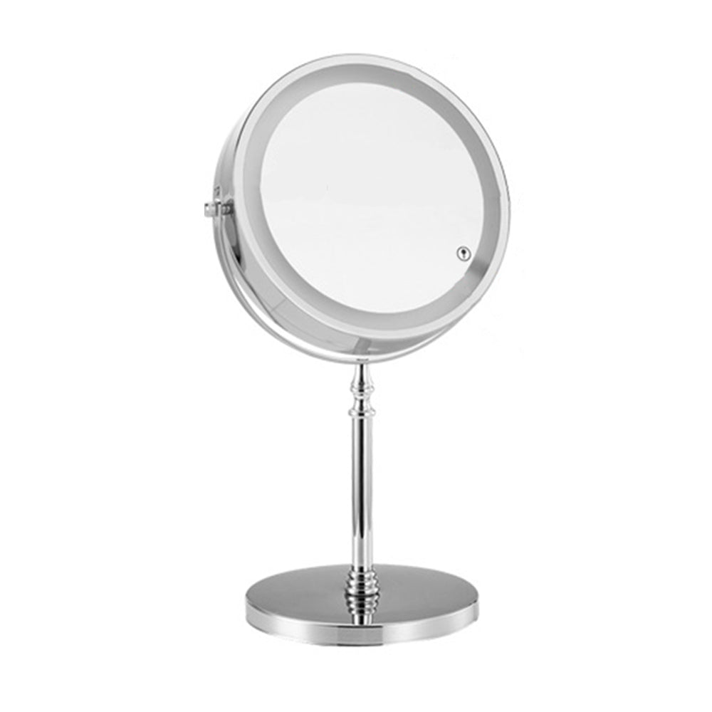 Touch Screen 10X LED Magnifying Makeup Mirror Double-Sided 360 Rotation