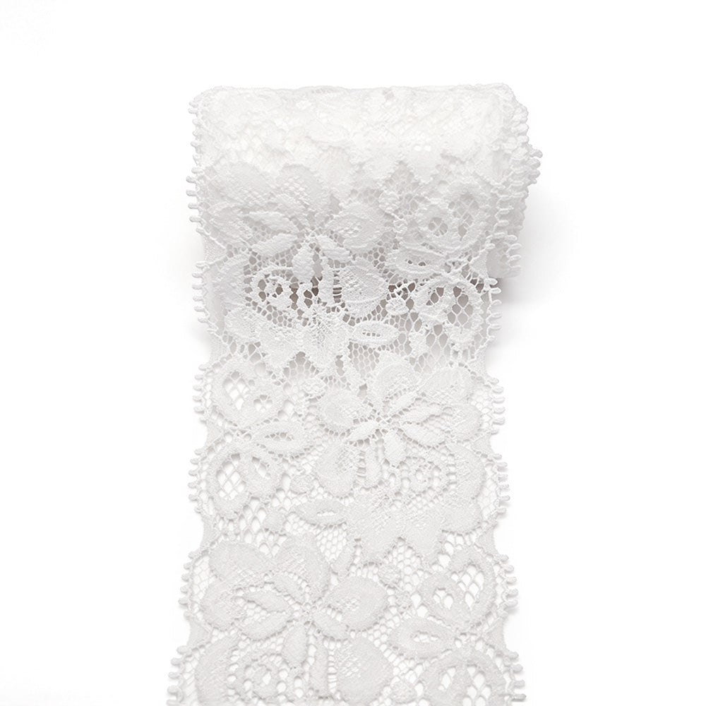Elastic Floral Lace Trim Stretch Ribbon for Sewing and DIY Crafts