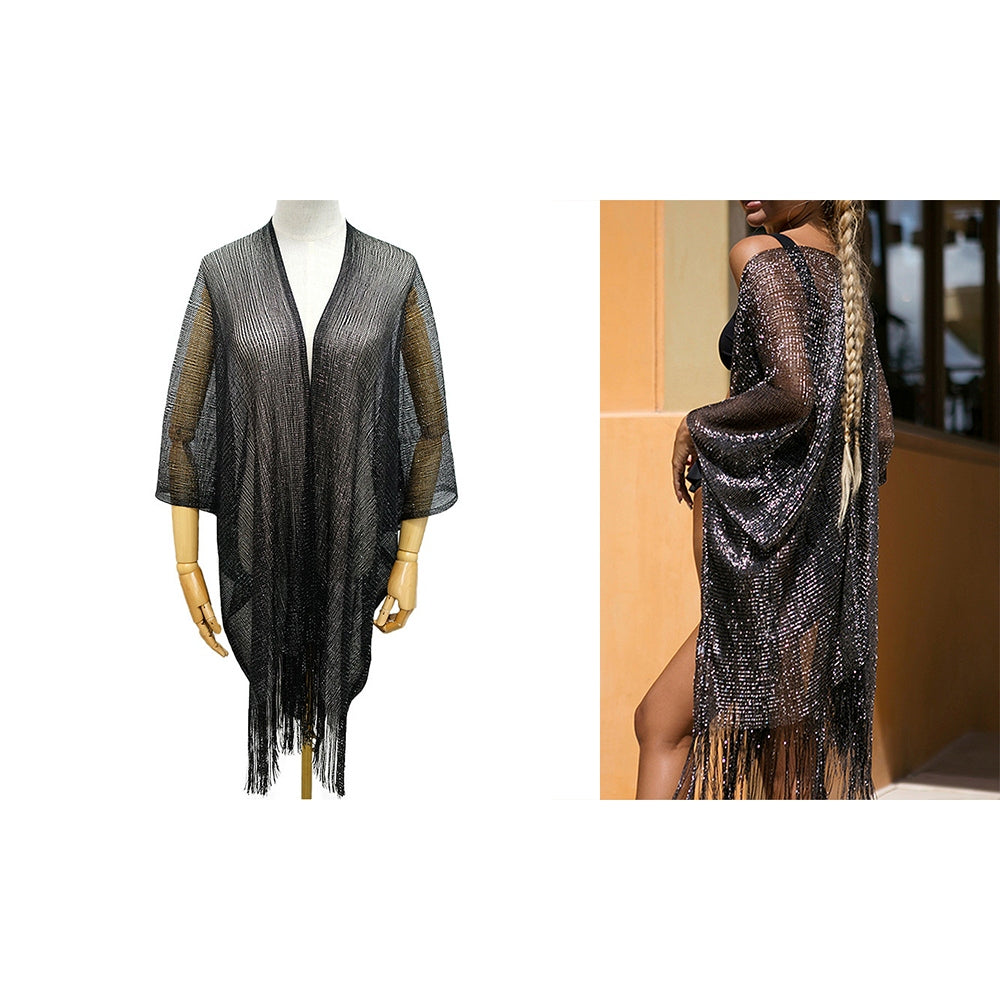 Kimono Open Front Beach Cover Up