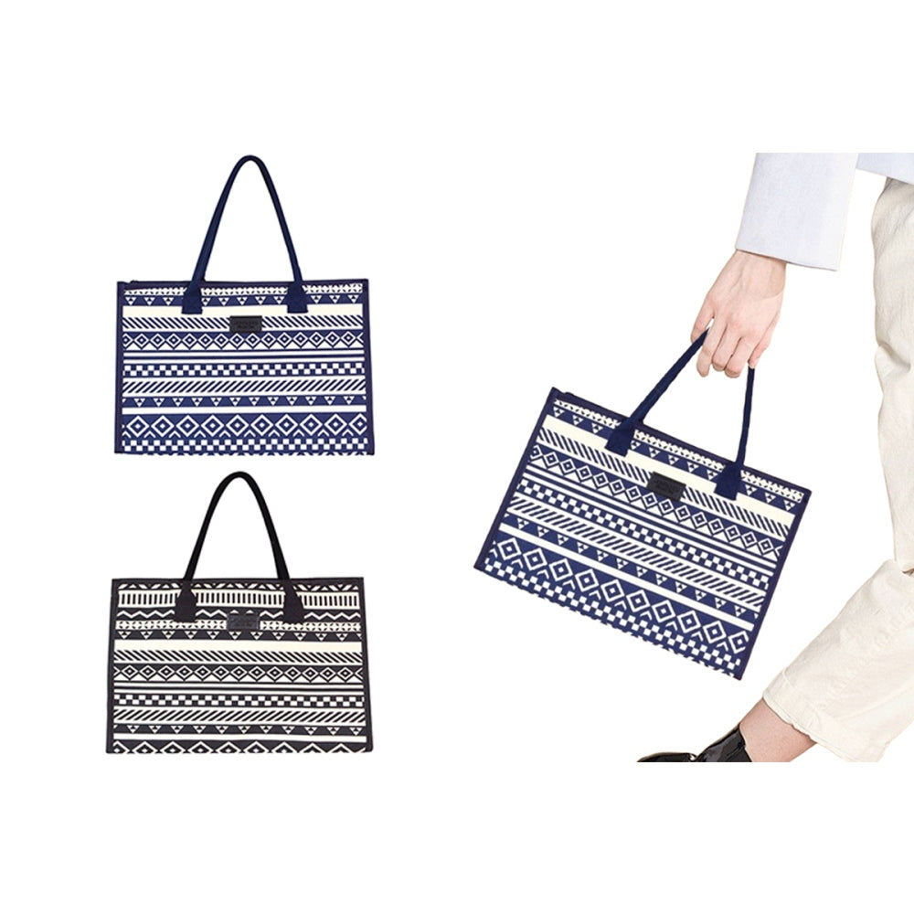 Canvas Boho Beach Tote Bag for Women Large Capacity