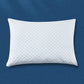 Cooling Shredded Memory Foam Pillows for Side Back Sleepers with Washable Cover-Blue