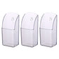 3 Pack Clear Remote Control Holder Wall Mount Organizer for TV AC Phone Glasses