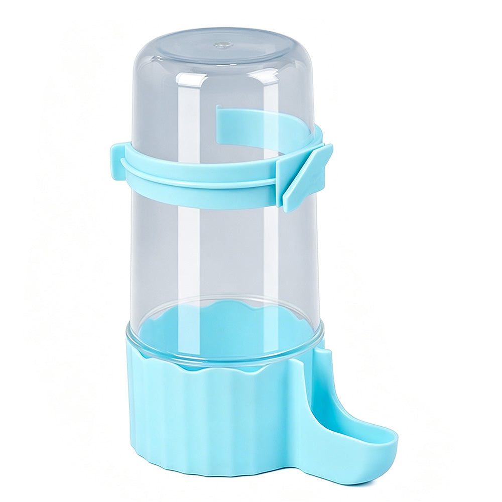 Bird Waterer Automatic Gravity Drinking Fountain for Cage with Anti Drowning Tray