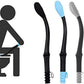 Long Handle Butt Wiper Toilet Aids for Elderly and Disabled