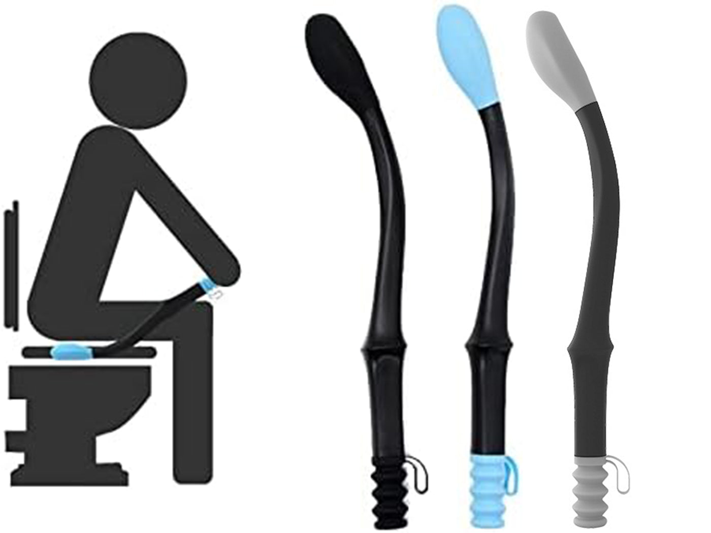 Long Handle Butt Wiper Toilet Aids for Elderly and Disabled