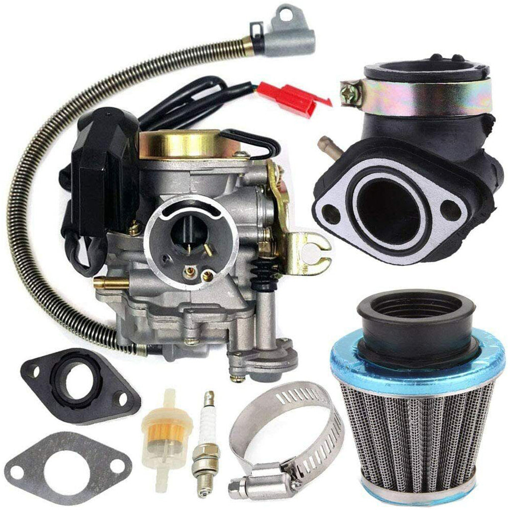 Carburetor Replacement Kit for 50cc 4 Stroke Scooter with 18mm Intake