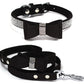 Dazzling Embellishments Dog Leashes and Collars with Bow Knot for Small Dogs Puppy
